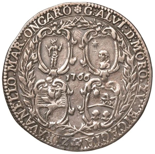      MURANO. ALVISE IV MOCENIGO CXVIII DOGE (1763-1778) OSELLA 1766 
