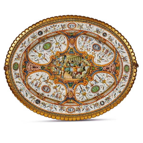 VASSOIO DA PARATA, BOTTEGA DEI FONTANA, URBINO, 1565-1575 CIRCA