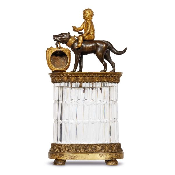 



PORTA-OROLOGIO "BACCHUS ENFANT", FRANCIA, SECOLO XIX