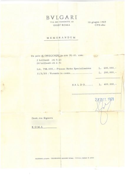 BULGARI ORECCHINI CON DIAMANTI