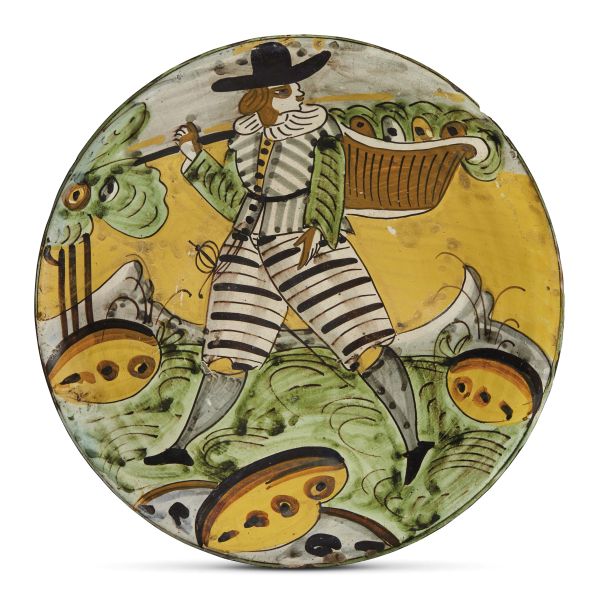 A MONTELUPO DISH, CIRCA 1640-1670