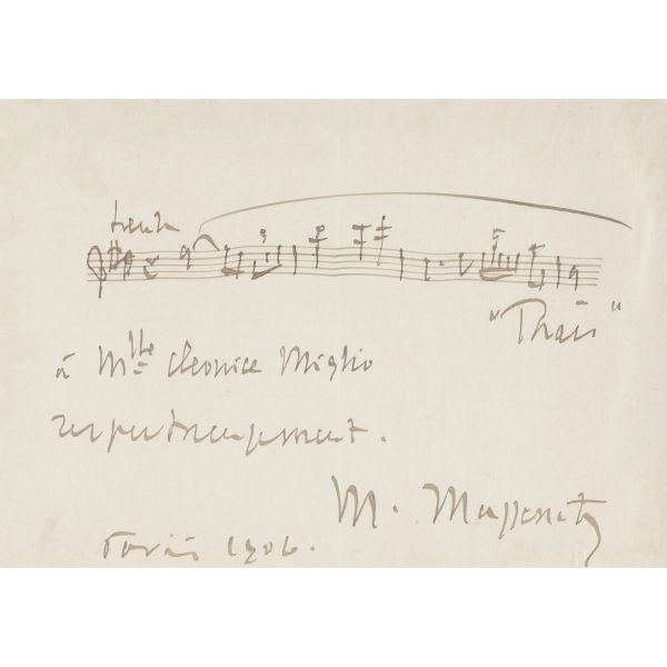 



Rare autograph by the Maestro from Auvergne 