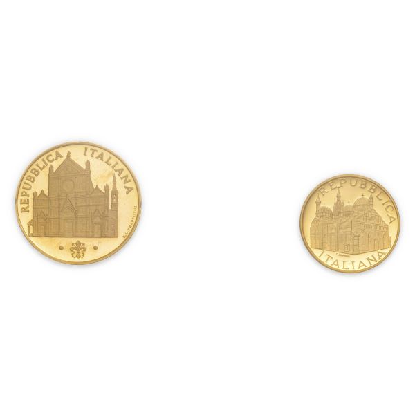 



Coppia delle 50.000 e 100.000 Lire in oro 1995