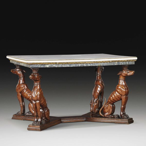 A TABLE, SICILIAN (?) MANUFACTORY, 19TH CENTURY