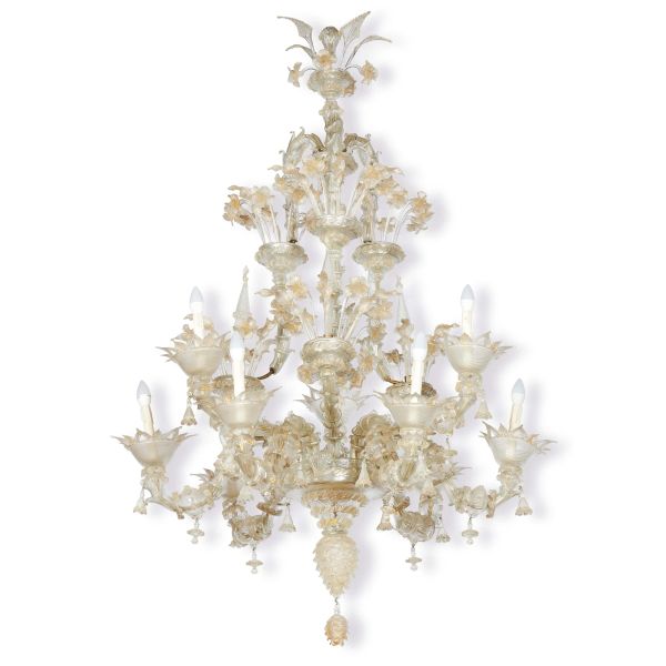 COPPIA DI LAMPADARI, VENEZIA, FINE SECOLO XIX