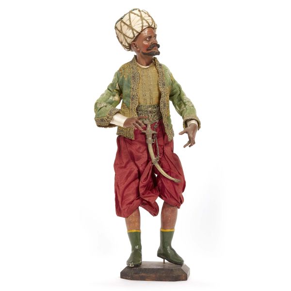 AN ORIENTAL WITH TURBAN, NAPLES, LATE 18TH CENTURY
