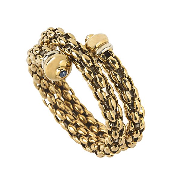 CABOCHON SAPPHIRE BRACELET IN 18KT YELLOW GOLD