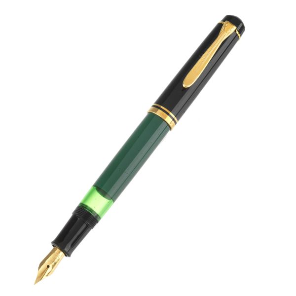 Pelikan - PELIKAN M150 GREEN BLACK FOUNTAIN PEN