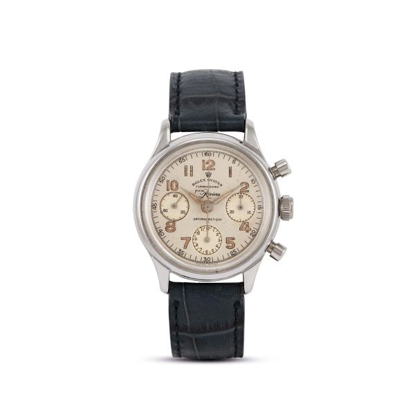 Rolex - RARO ROLEX OYSTER CHRONOGRAPHE REF. 4048 JOYERIA RIVIERA N. 2958XX ANNI '40