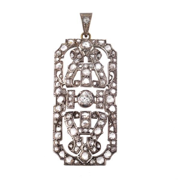 



DIAMOND PENDANT IN SILVER AND GOLD