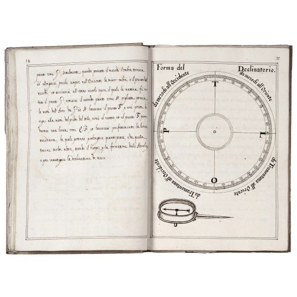(Manoscritto - Gnomonica)   Tavole astronomiche per far horologi da sole all&rsquo;uso italiano, babilonico, e francese, o tedesco computate per il Polo Artico gradi 45. 1677.