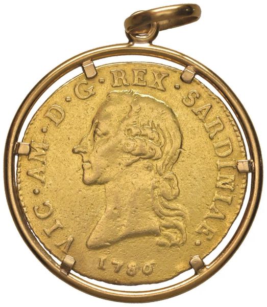      SAVOIA. VITTORIO AMEDEO III (1773-1796). MEZZO CARLINO D&rsquo;ORO DA DOPPIE 2,5  