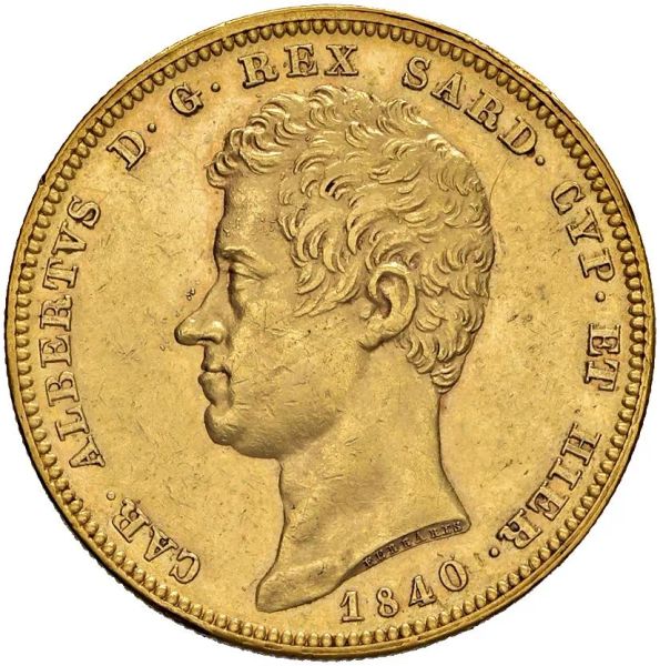      SAVOIA CARLO ALBERTO (1831-1849) 100 LIRE 1840 Genova 