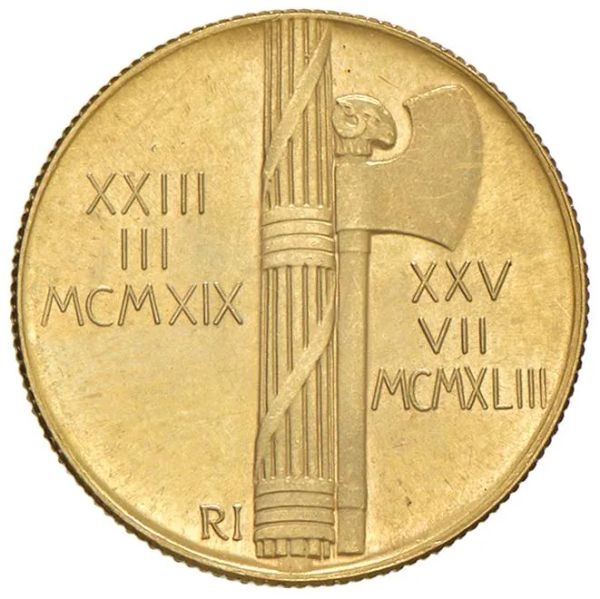 SAVOIA. RIPRODUZIONE IN ORO DELLE 20 LIRE