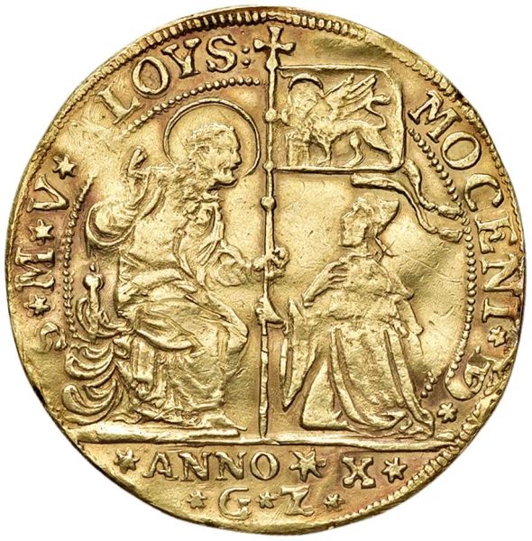 VENEZIA. ALVISE SEBASTIANO III MOCENIGO (1722-1732) OSELLA DA 4 ZECCHINI A. X 1731