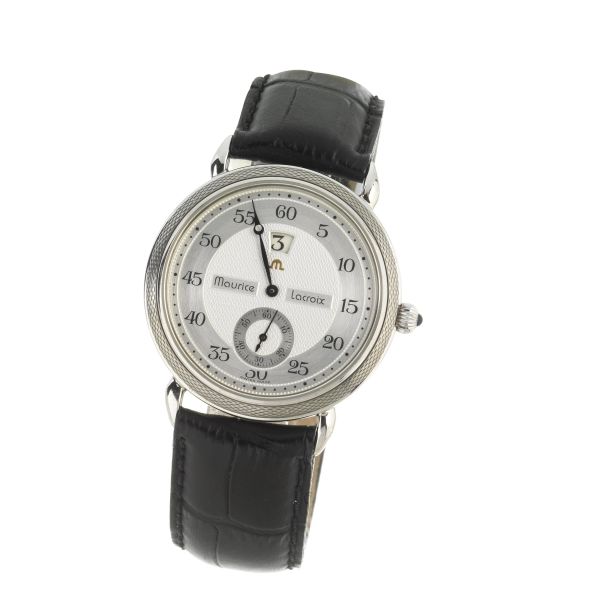 Maurice La Croix - MAURICE LACROIX REF. 28534 &quot;JUMPING HOURS&quot; STAINLESS STEEL WRISTWATCH, 2005