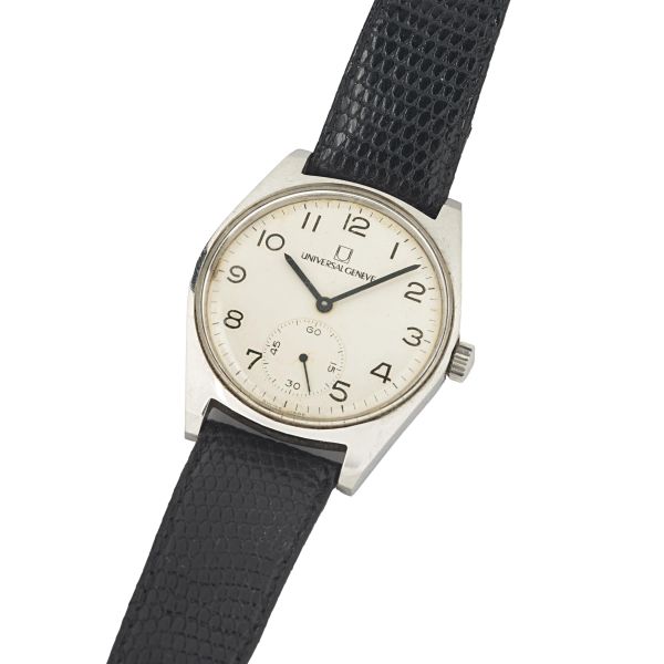 



UNIVERSAL GENEVE FERROVIE DELLO STATO STAINLESS STEEL WRISTWATCH REF. 864.106