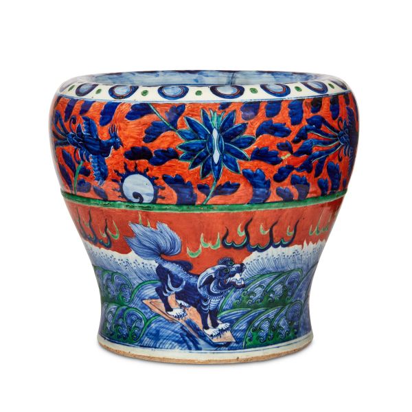 



GIARDINIERA IN PORCELLANA DECORATA, CINA,&nbsp; DINASTIA QING SEC. XX