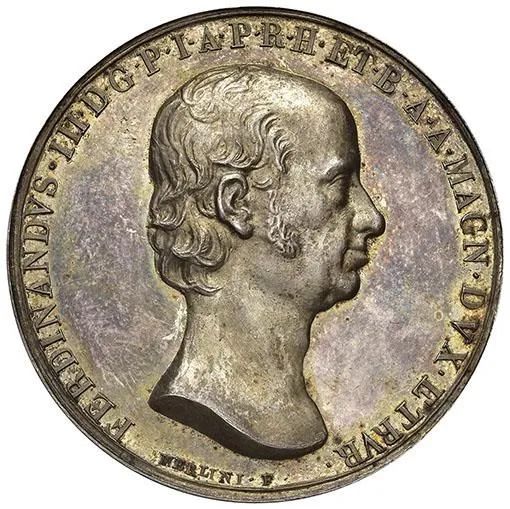 FERDINANDO III DI LORENA, 1814-1824, MEDAGLIA COMMEMORATIVA
