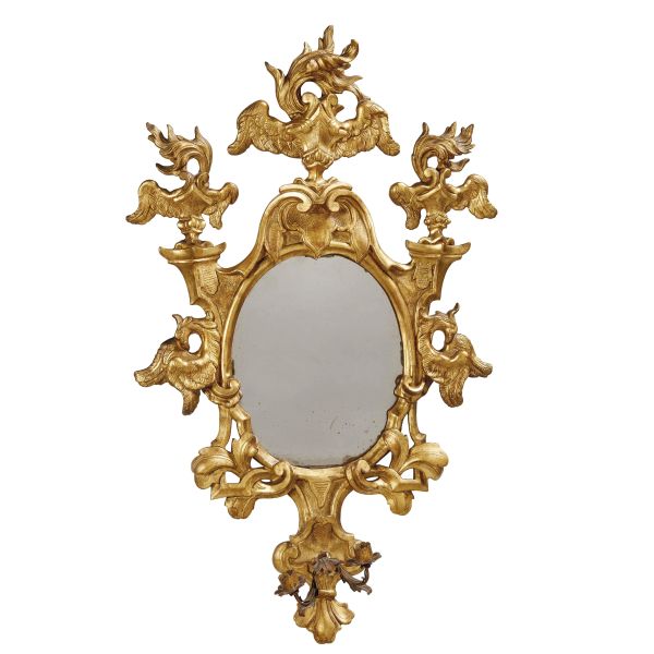 A PAIR OF CENTRAL ITALY MIRRORS, 18TH CENTURY