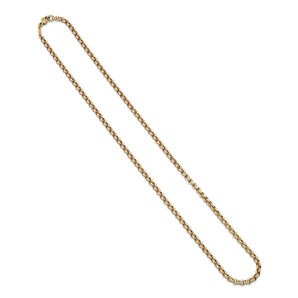 CHOPARD ROLO CHAIN NECKLACE IN 18KT YELLOW GOLD