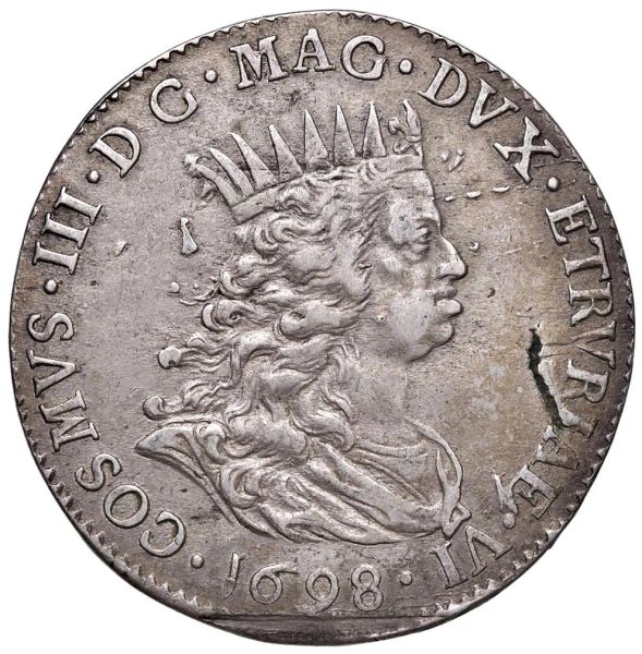 LIVORNO. COSIMO III DE&rsquo; MEDICI (1670-1723) TOLLERO 1698