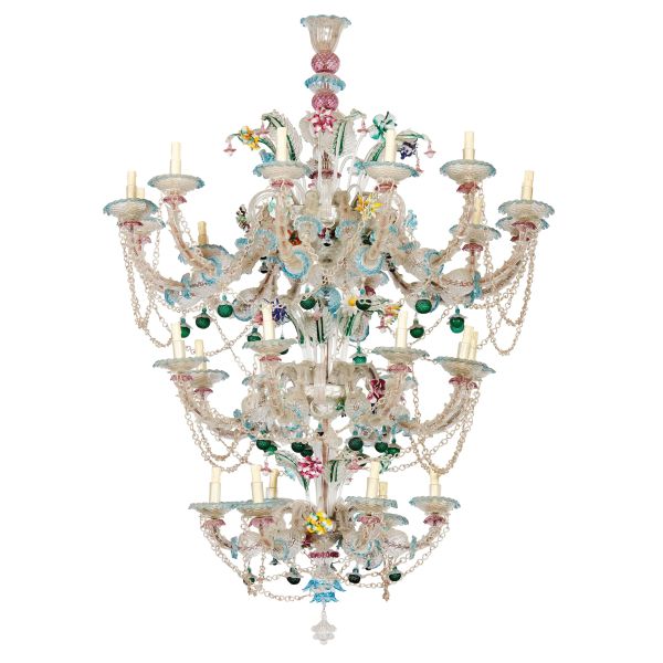 A VENETIAN CHANDELIER, LATE 19TH CENTURY
