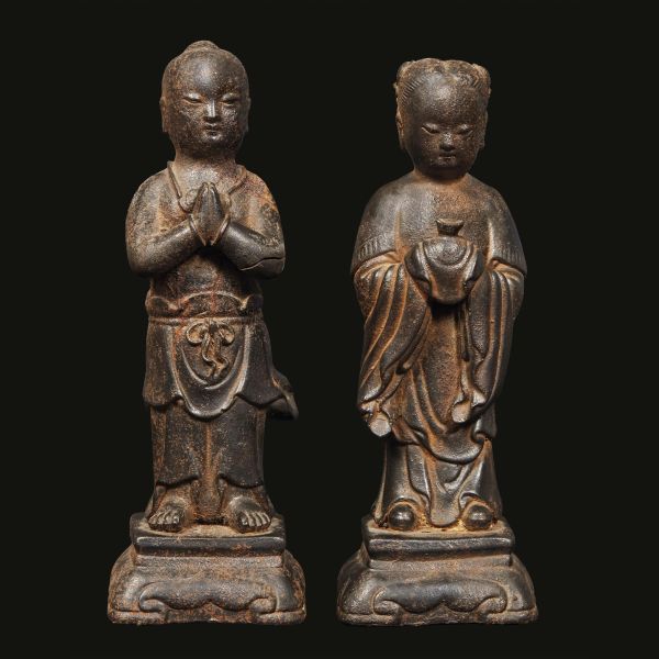 TWO FIGURES, CHINA, MING DYNASTY, 17TH CENTURY