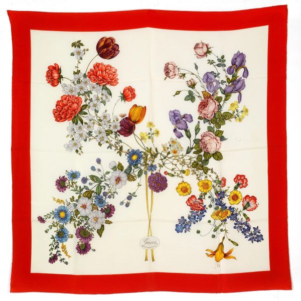 GUCCI FOULARD FLORA VINTAGE