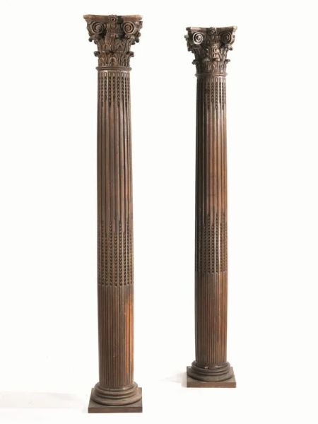 Coppia di grandi colonne, Francia, fine sec. XVIII