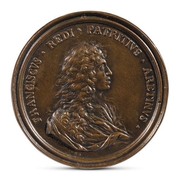 Massimiliano Soldani (Montevarchi 1656-1740), Francesco Redi, 1684, bronze