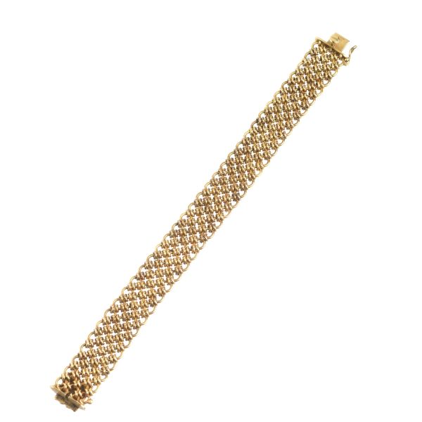 BAND BRACELET IN 18KT YELLOW GOLD