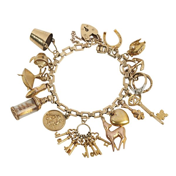 



BRACELET WITH CHARMS IN 9KT GOLD
