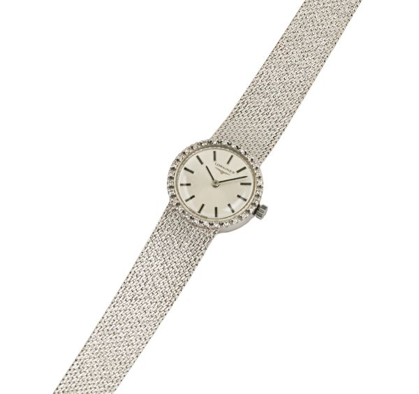 Longines - 



LONGINES OROLOGIO IN ORO BIANCO CON DIAMANTI