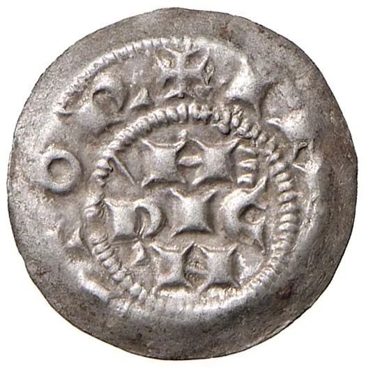      MILANO ENRICO III, IV E V (1039-1125) DENARO SCODELLATO  