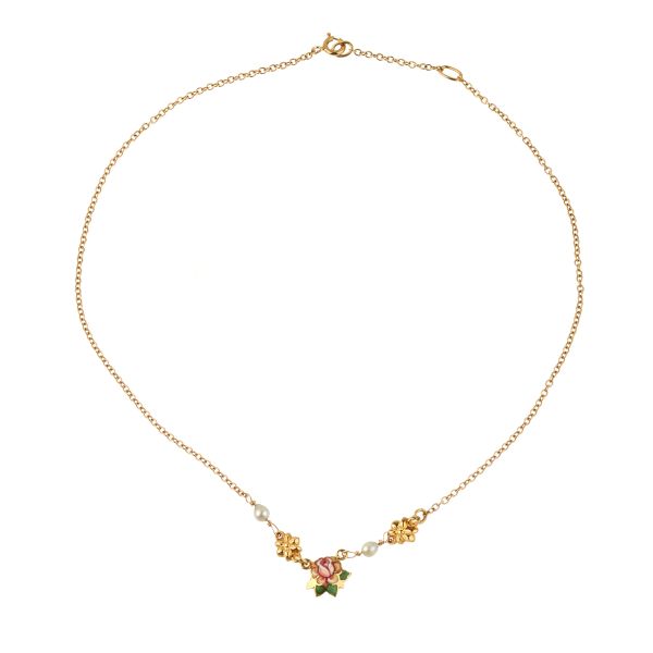 Gabriella Rivalta - 



GABRIELLA RIVALTA FLOWER NECKLACE IN 18KT YELLOW GOLD