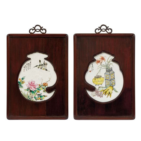 



PAIR OF PLAQUES, CHINA, QING DYNASTY, 19TH&ndash;20TH CENTURY