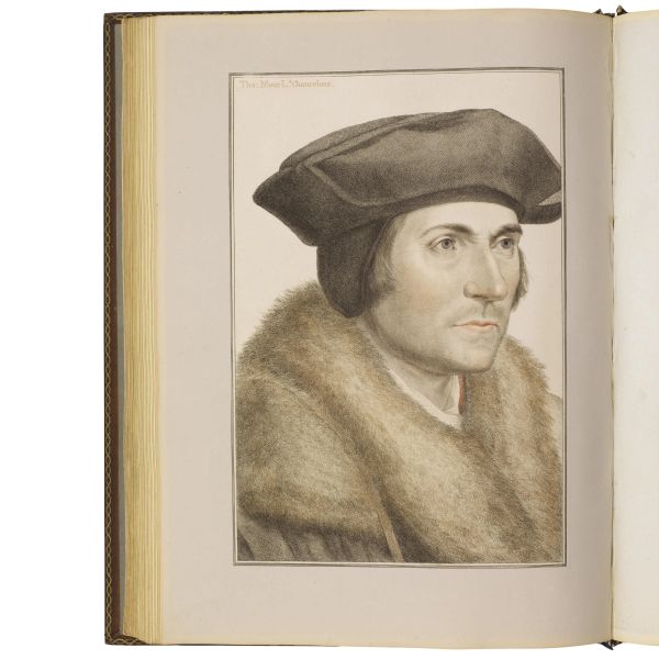 (Inghilterra - Illustrati 700)   HOLBEIN, Hans.   Imitations of Original Drawings by Hans Holbein in the Collection of His Majesty, for the Portraits of Illustrious Persons of the Court of Henry VIII. With Biographical Tracts.   London, Printed by W. Bulmer and Co., 1792 [- 1800].
