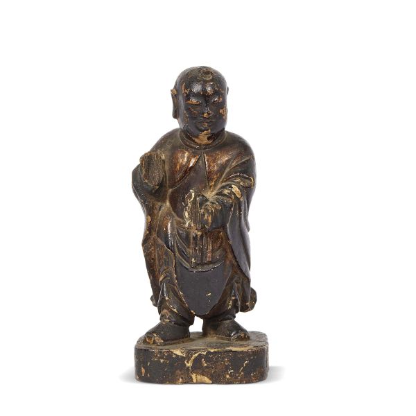 A SCULPTURE IN LACQUERED WOOD, JAPAN, MEIJI PERIOD, 19TH CENTURY
