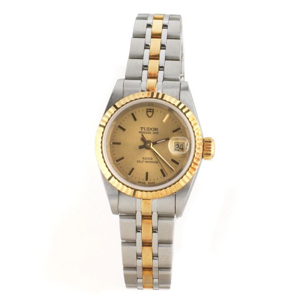 TUDOR PRINCESS LADY REF. 225033 N. H4512XX STAINLESS STEEL AND GOLD WRISTWATCH, 2005