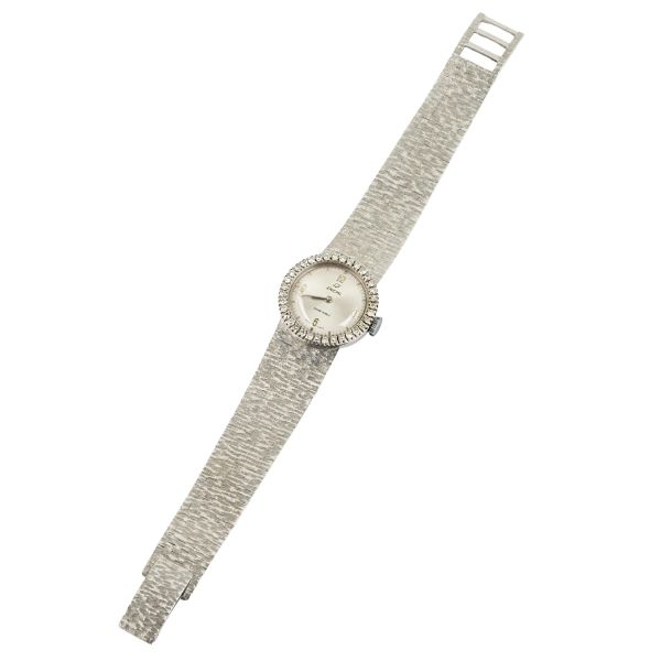 ENICAR OROLOGIO DA DONNA IN ORO BIANCO CON DIAMANTI