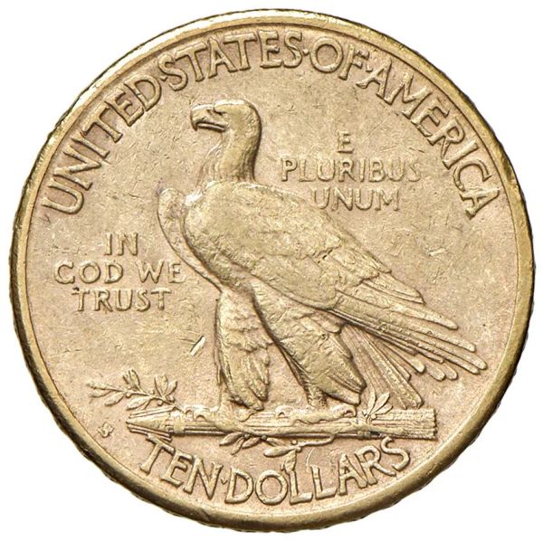 STATI UNITI. 10 DOLLARI 1910 INDIAN HEAD. ZECCA SAN FRANCISCO