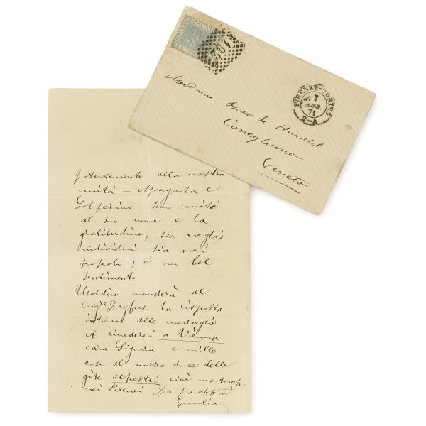 Rare autograph letter from the Pisan patriot