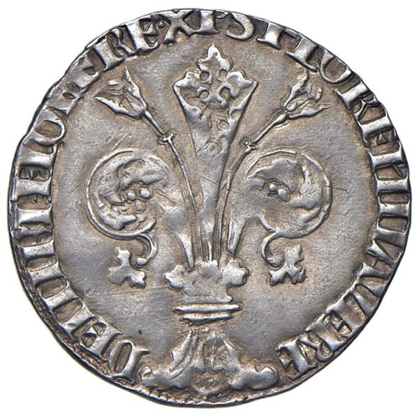 



FIRENZE. REPUBBLICA (sec. XIII-1532). GROSSO DA 5 SOLDI 6 DENARI I semestre 1416 (simbolo: scudo troncato da croce con bisanti, Giovanni di Bicci Medici)