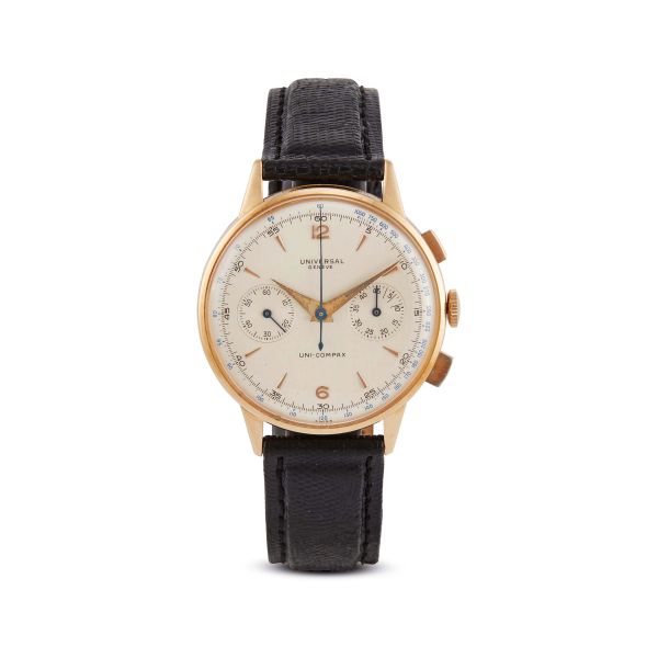 UNIVERSAL GENEVE UNI-COMPAX REF. 124103 ORO ROSA