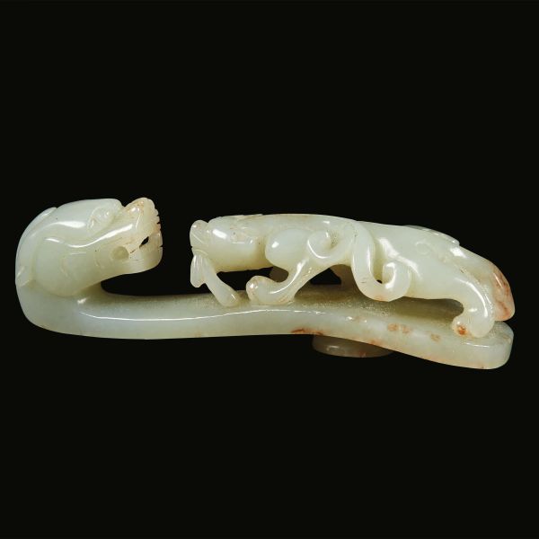 



MANICO IN GIADA, CINA, DINASTIA QING,&nbsp; SEC. XVIII-XIX