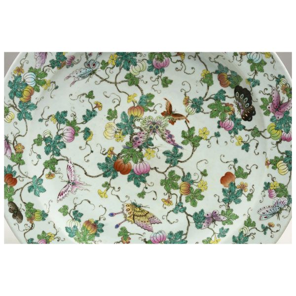 COPPIA DI PIATTI, CINA, DIANSTIA QING, FINE SEC. XVIII