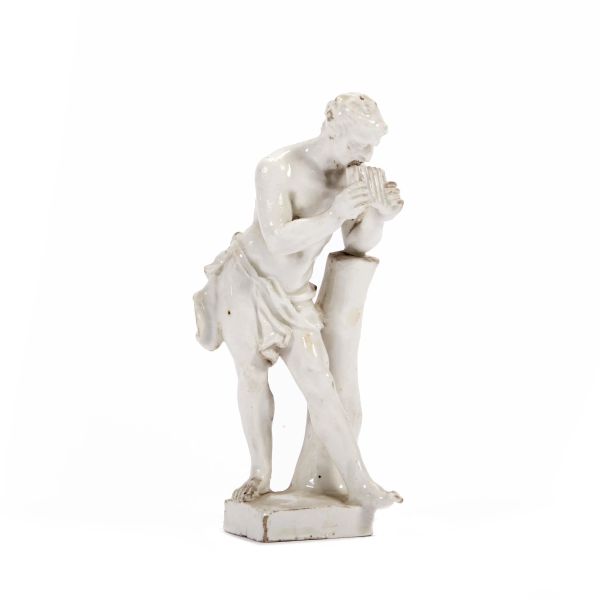A VIENNESE FIGURE OF PAN, 18TH CENTURY
