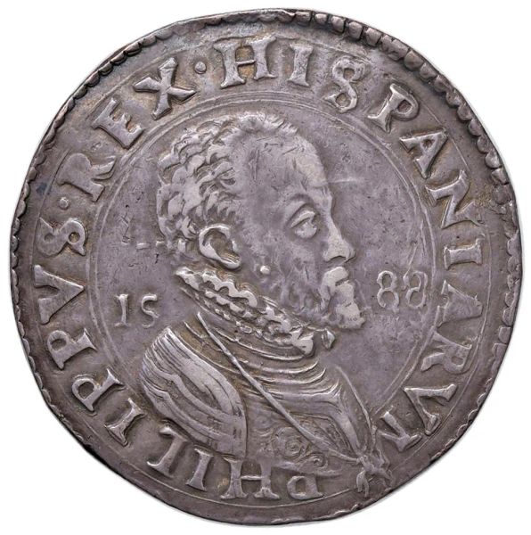 MILANO. FILIPPO II (1556-1598) SCUDO D&rsquo;ARGENTO 1588