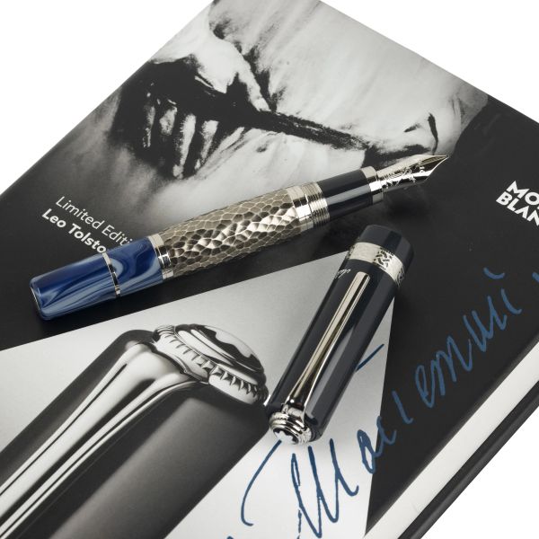 MONTBLANC LEV TOLSTOJ SERIE SCRITTORI PENNA STILOGRAFICA EDIZIONE LIMITATA N. 4102/9000 ANNO 2015